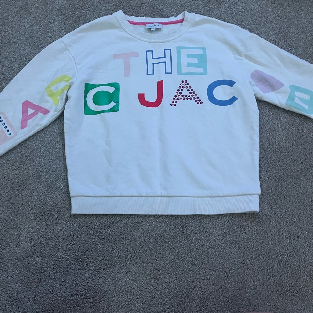 Marc Jacobs White and Pink Sweatshirt